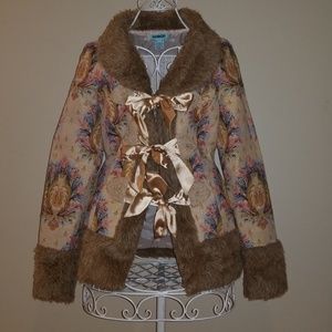 Kenzie Girl Jacquard Print Jacket